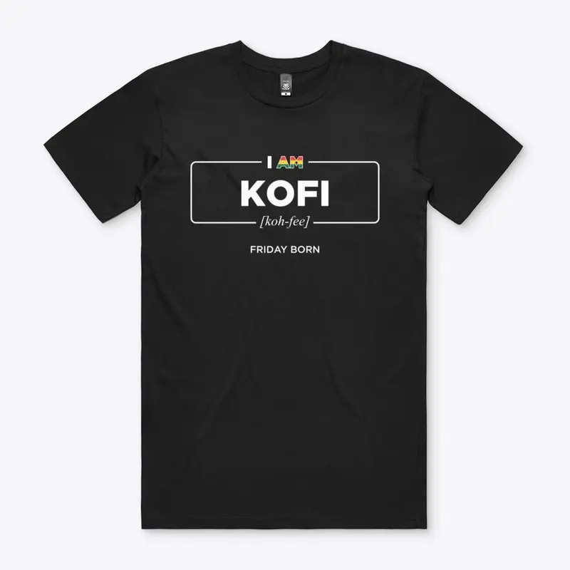 Kofi Ghanaian day name Apparel